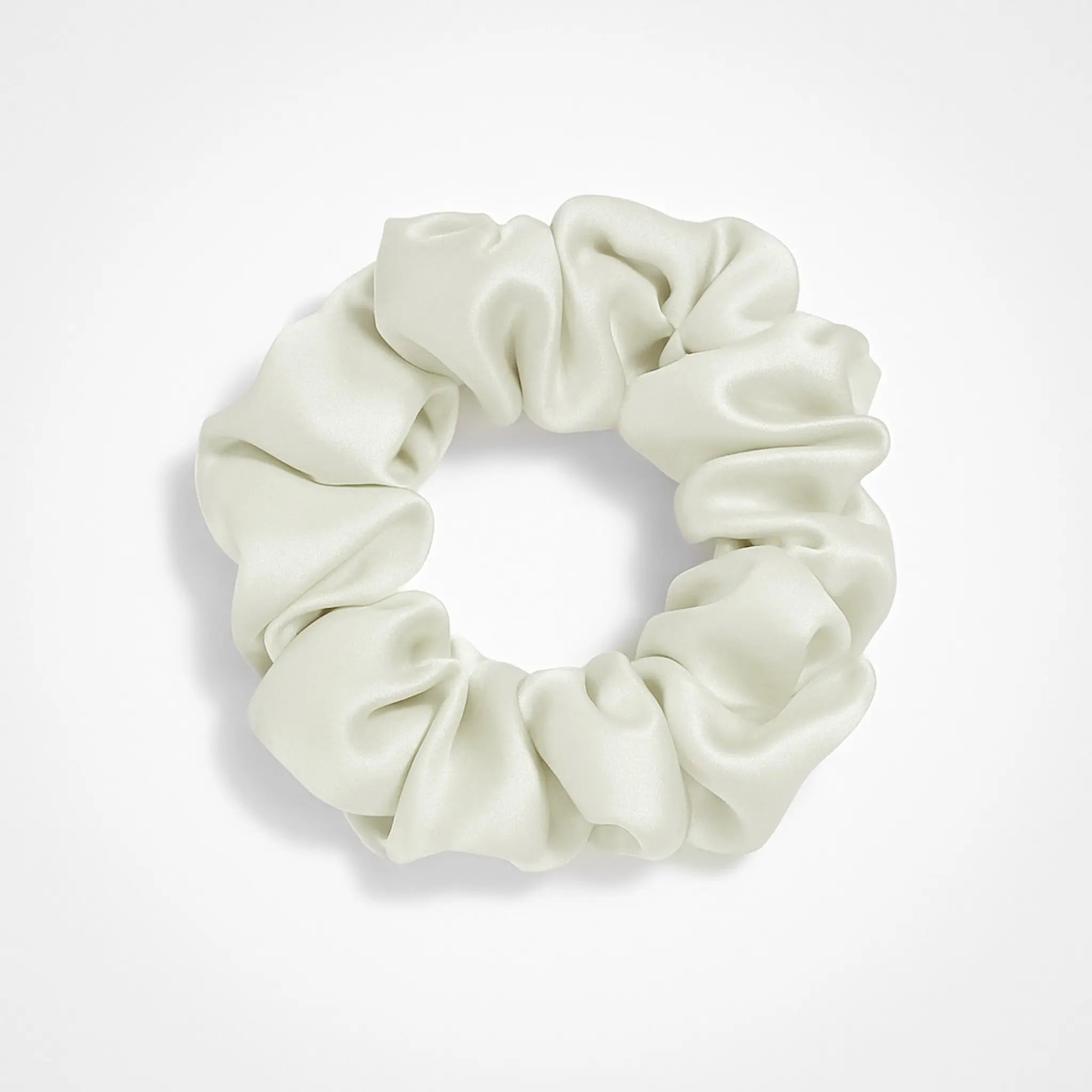 Premium Silk Scrunchie in Soft Sage, 23 momme mulberry silk hair scrunchie