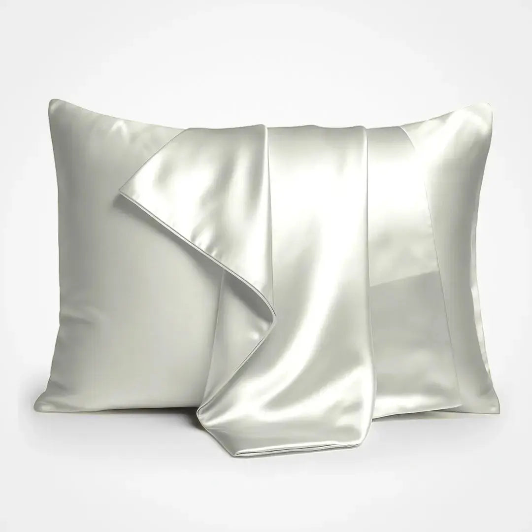 Premium Silk Pillowcase in Soft Sage, 23 momme mulberry silk pillowcases with envelope closure