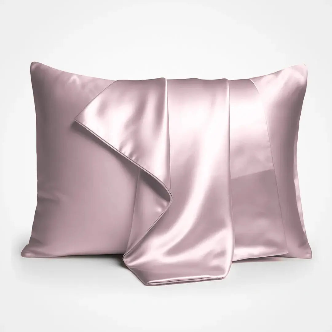 Premium Silk Pillowcase in Dusty Rose, 23 momme mulberry silk pillowcases with envelope closure