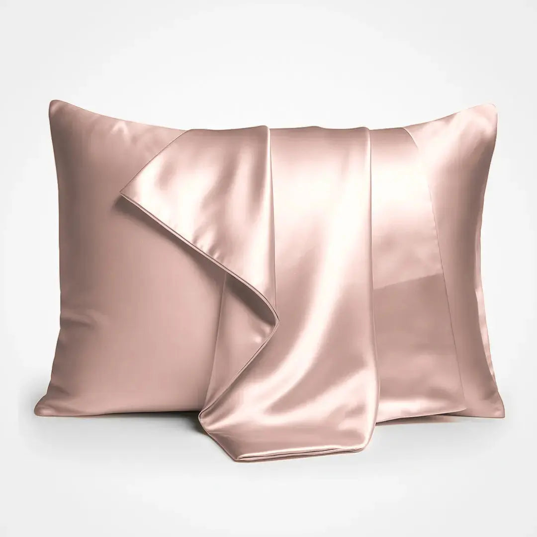Premium Silk Pillowcase in Soft Blush, 23 momme mulberry silk pillowcases with envelope closure